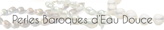 Perles baroques d'eau douce - authentiques perles de culture